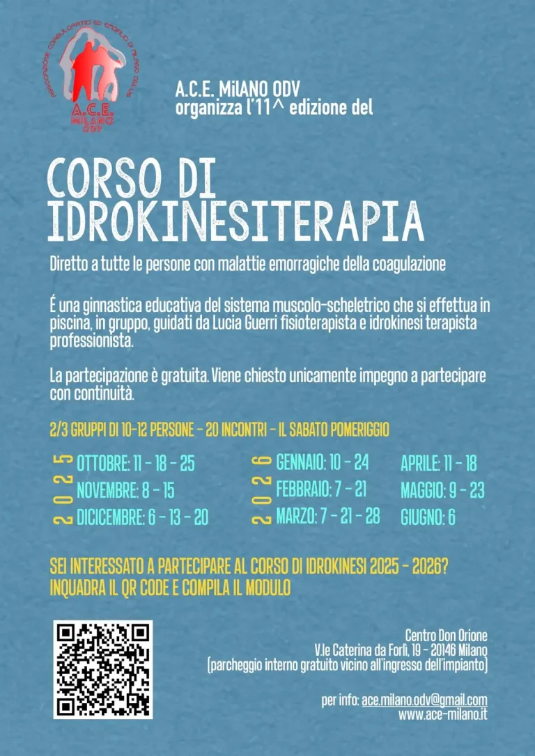 Locandina Idrokinesiterapia 2025-2026