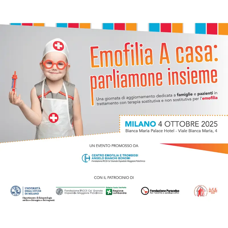 Locandina - Emofilia a casa: parliamone