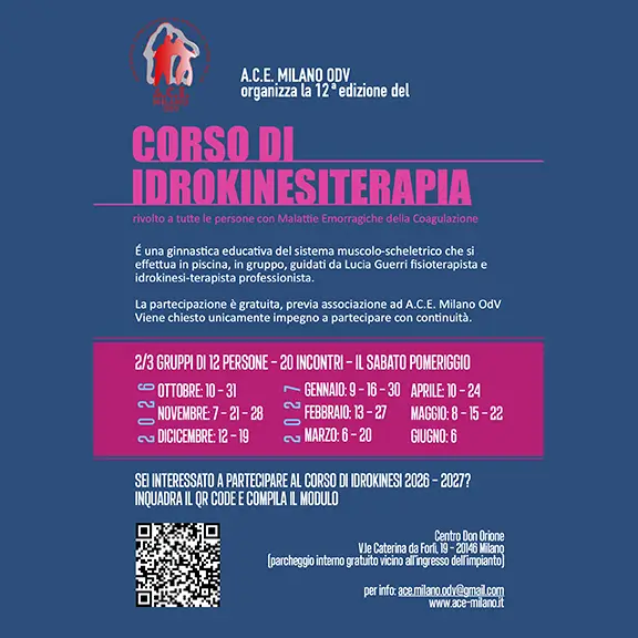 Locandina progetti ACE Milano Idrokinesi 2026-2027