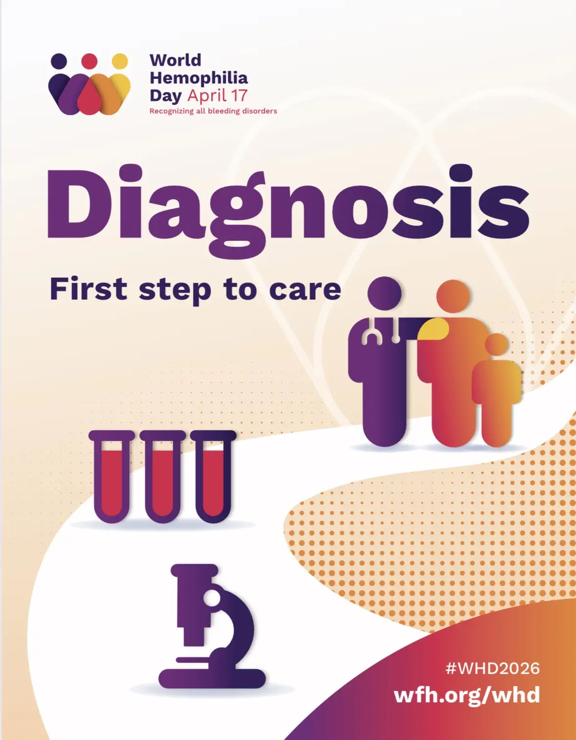 Locandina della Giornata Mondiale dell'Emofilia